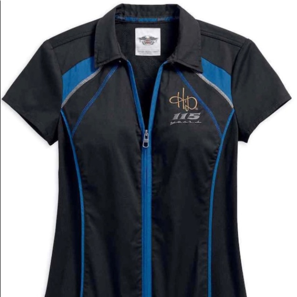 Harley-Davidson Women’s 115th SS Zip Front Shirt